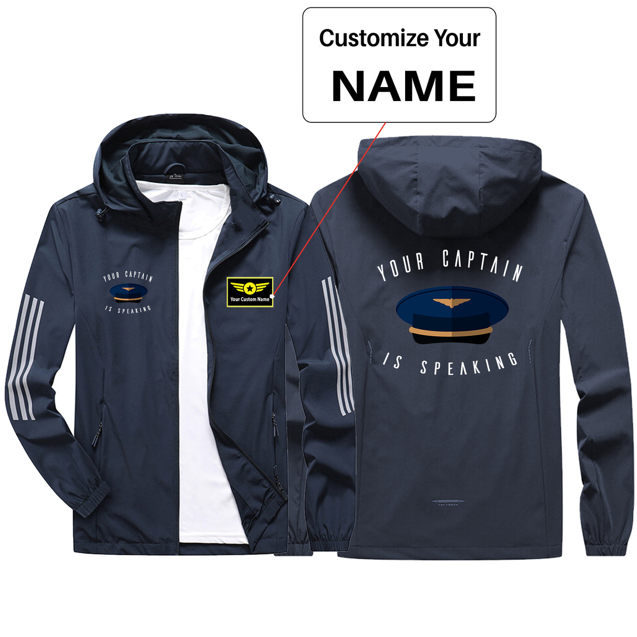 Your Captain Is Speaking Sport & Running Jackets