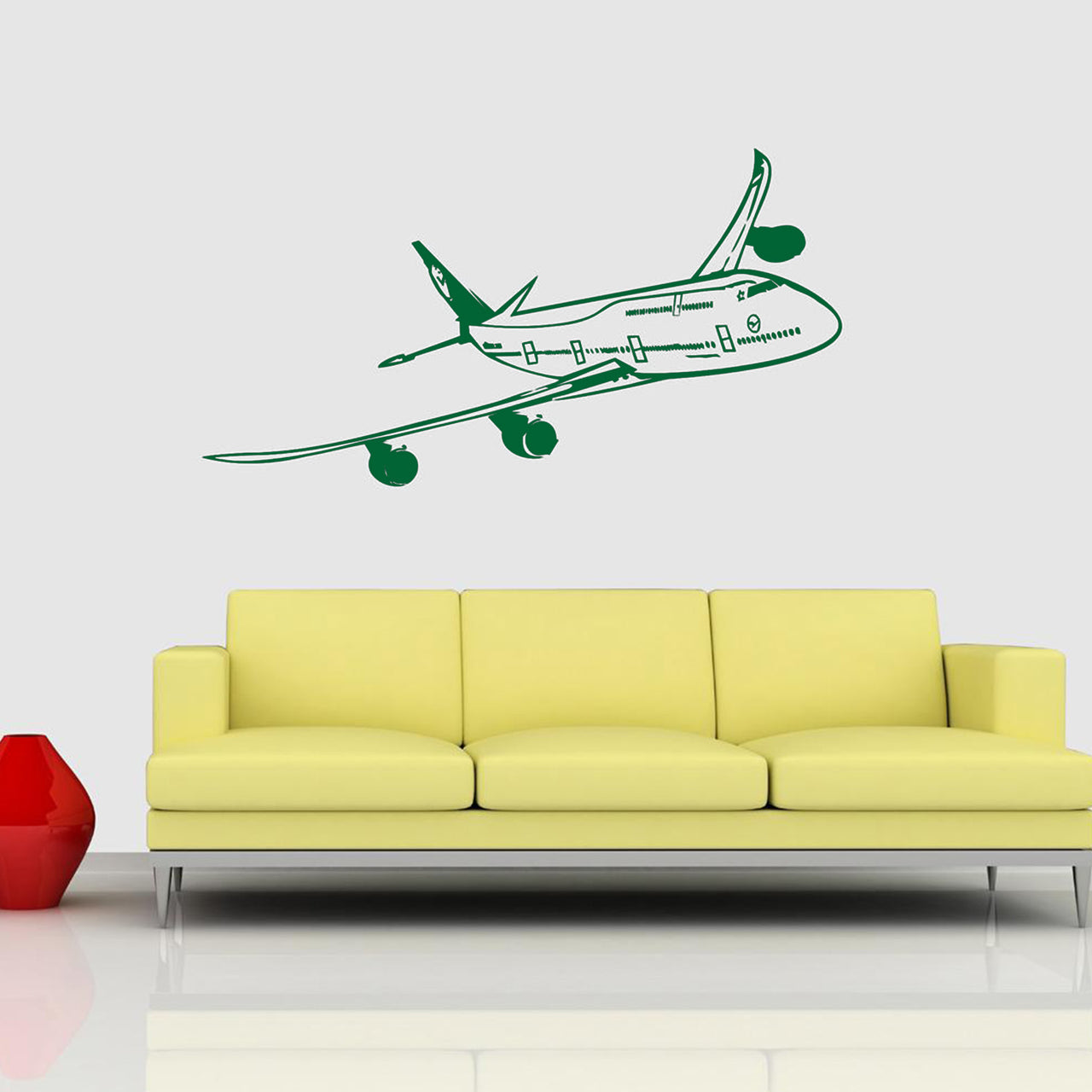Cruising Beautiful Boeing 747 Designed Wall Sticker