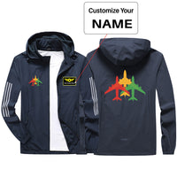 Thumbnail for Colourful 3 Airplanes Sport & Running Jackets