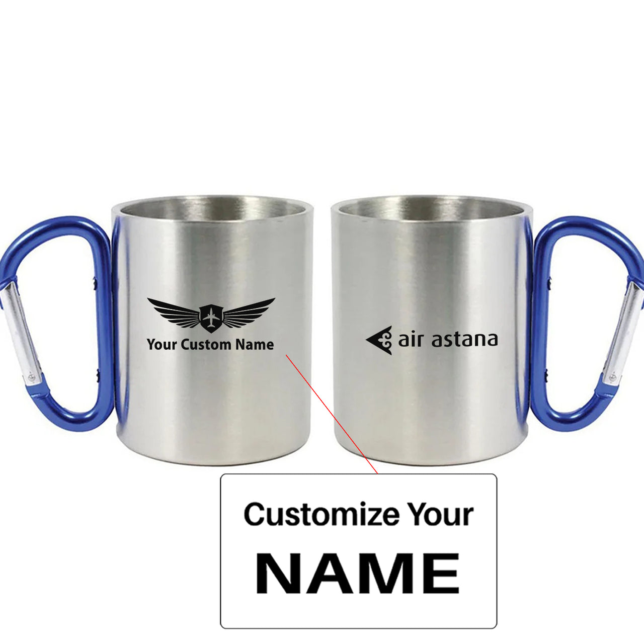 Air Astana Designed Stainless Steel Outdoors Mugs