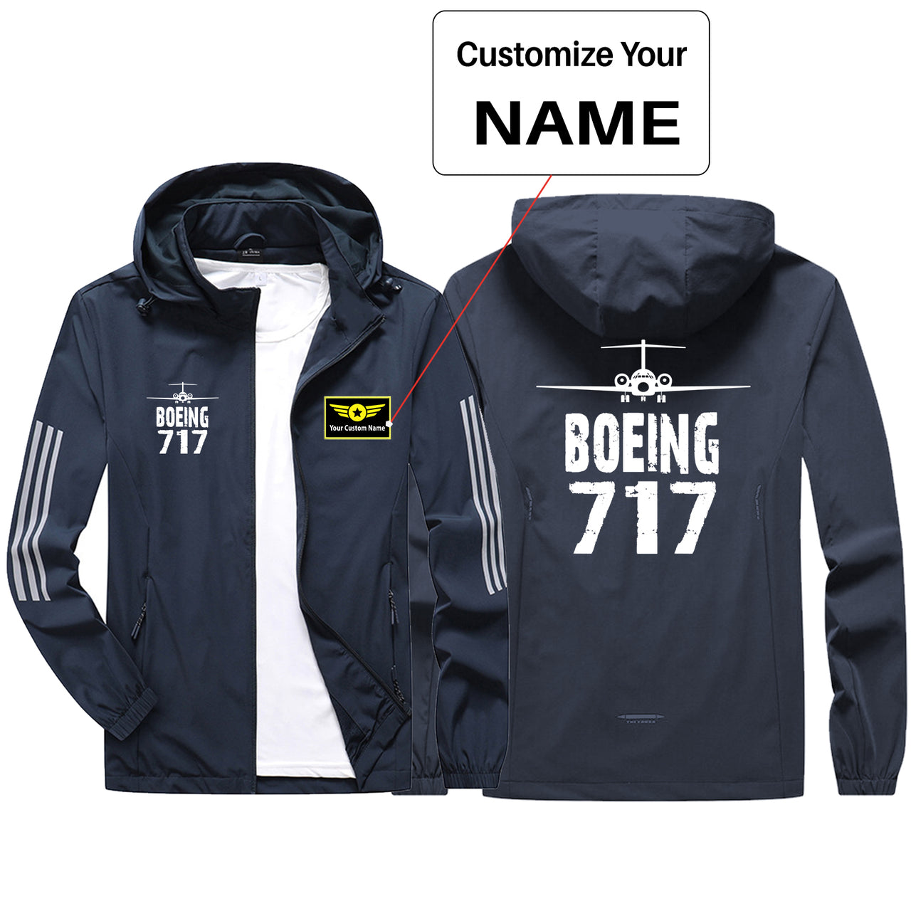 Boeing 717 & Plane Sport & Running Jackets