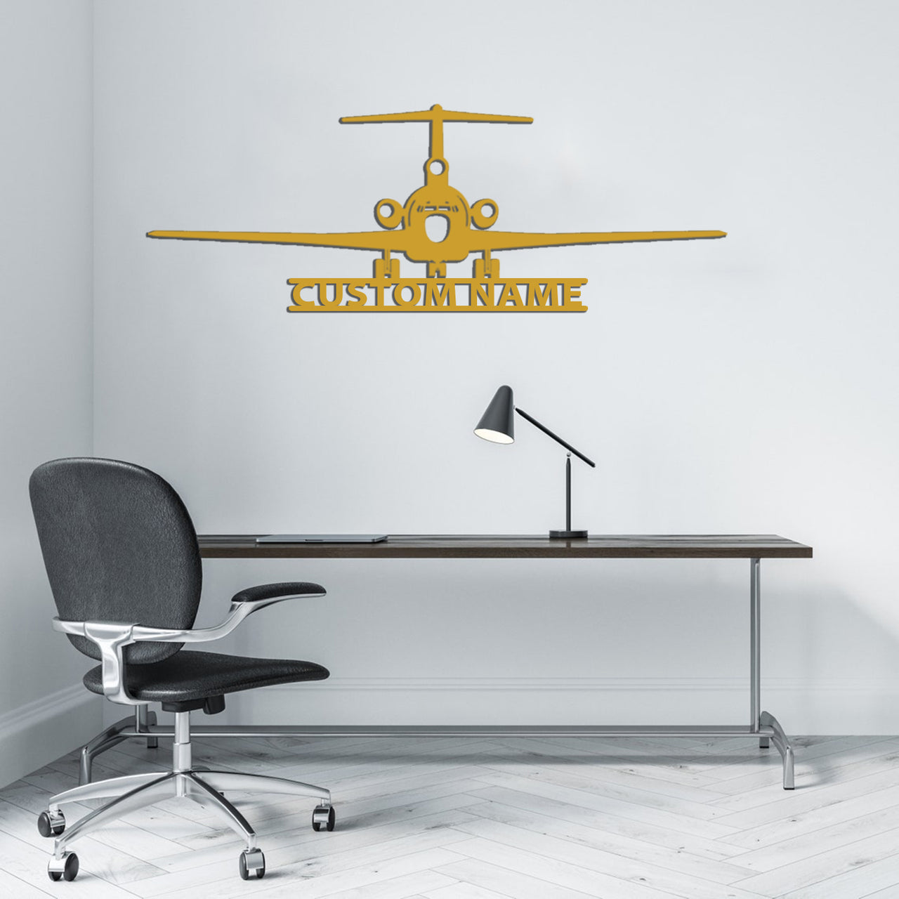 Boeing 727 Silhouette Designed Wall Metal Signs