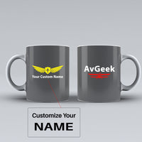 Thumbnail for Avgeek Designed Ceramic White Mugs