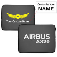Thumbnail for Airbus A320 & Text Designed Laptop & Tablet Cases