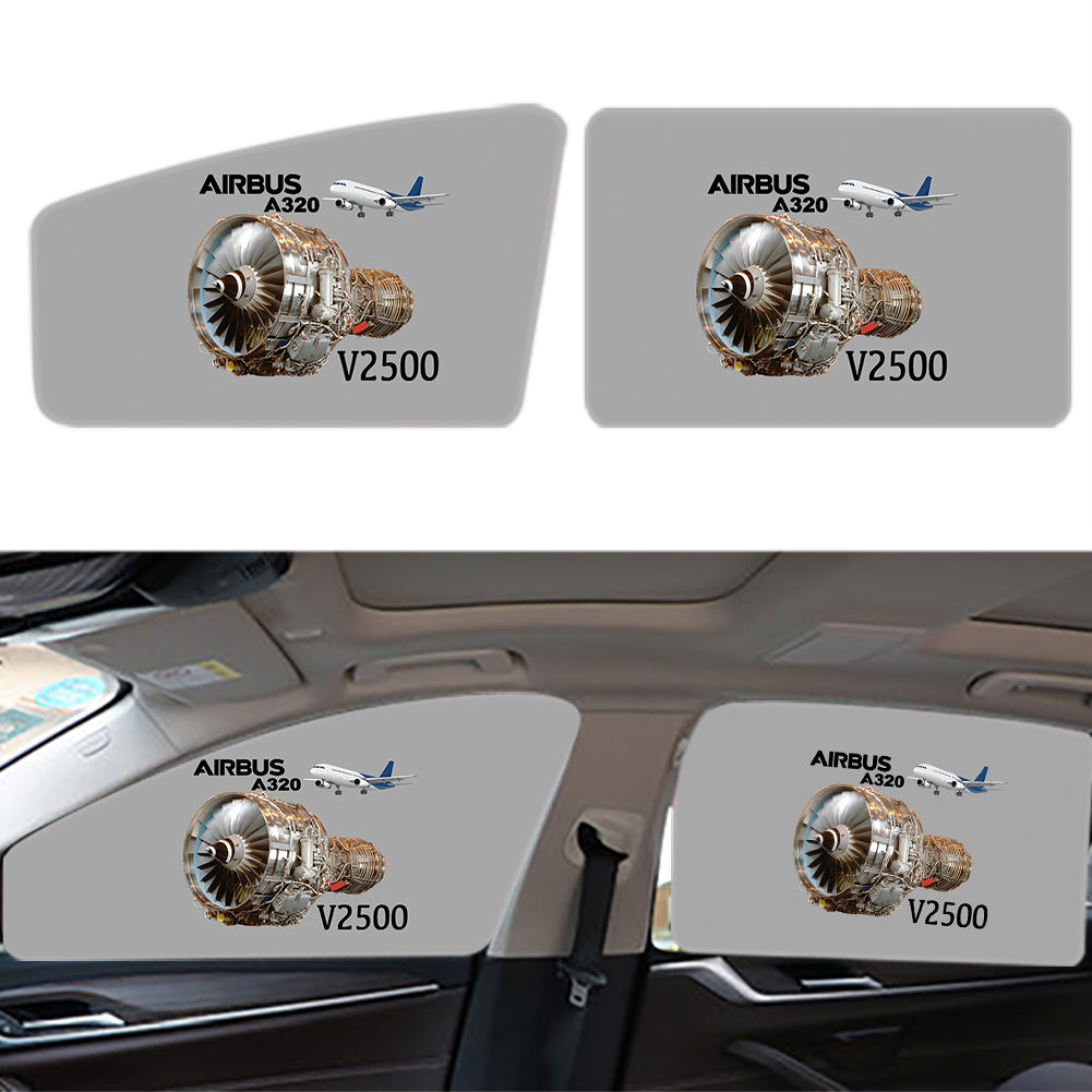 Airbus A320 & V2500 Engine Designed Car Sun Shade (Side window)
