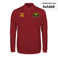 Thumbnail for Drone Operator Designed Long Sleeve Polo T-Shirts