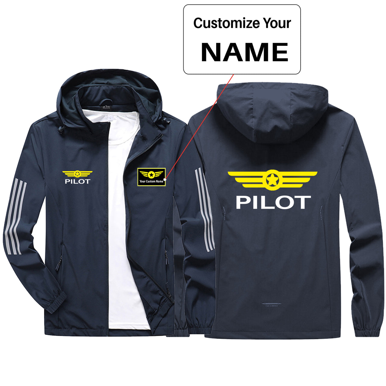 Pilot & Badge Sport & Running Jackets
