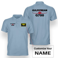 Thumbnail for Amazing Gulfstream G700 Designed Double Side Polo T-Shirts