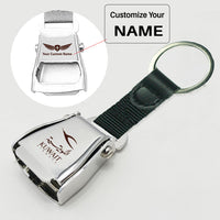 Thumbnail for Kuwait Airways Airlines Designed Airplane Seat Belt Key Chains