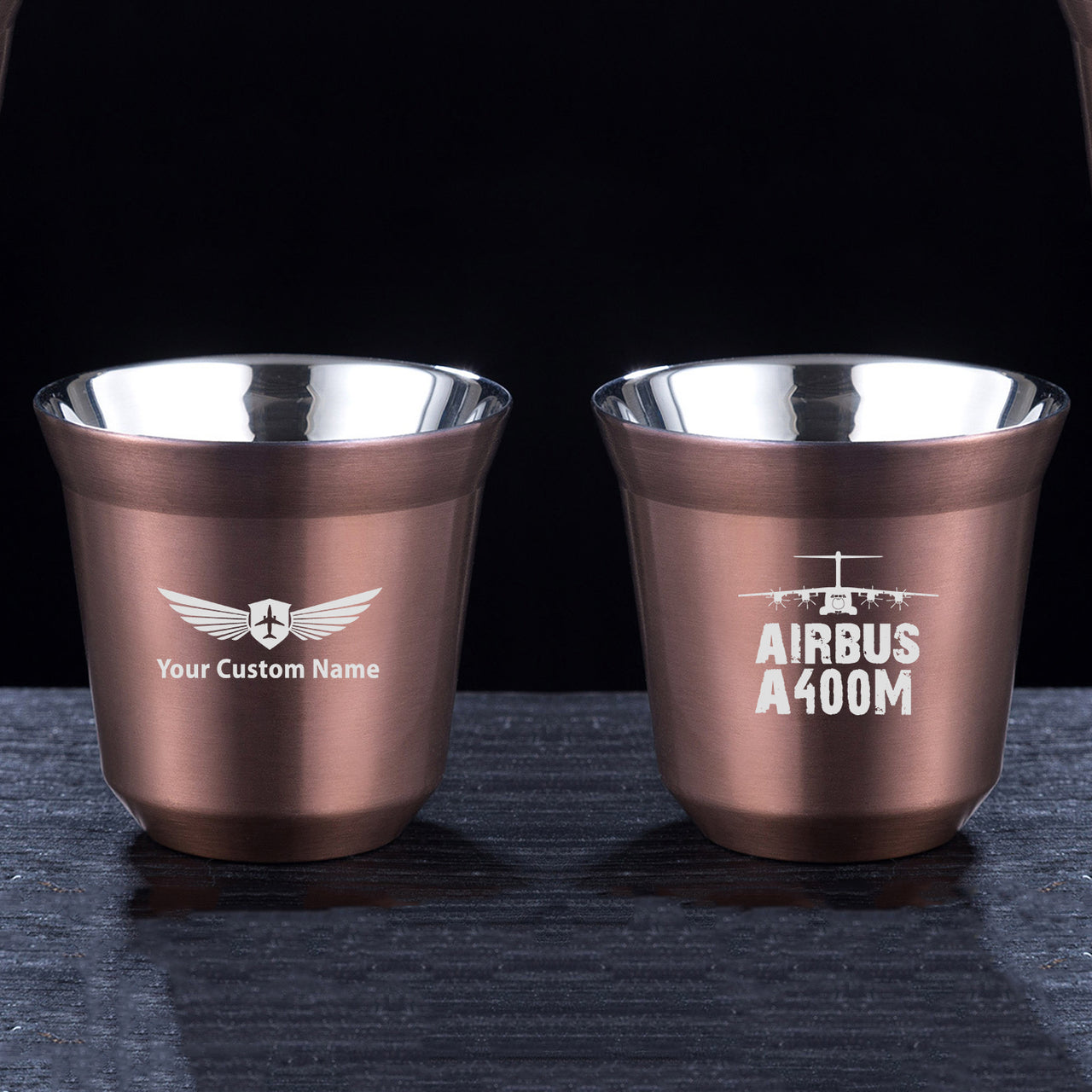 Airbus A400M & Plane Designed Double Wall Stainless Steel Coffee Mugs