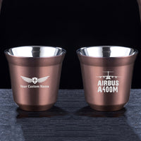 Thumbnail for Airbus A400M & Plane Designed Double Wall Stainless Steel Coffee Mugs