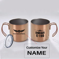 Thumbnail for Embraer E-190 & Plane Designed Stainless Steel Portable Mugs
