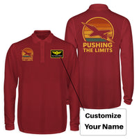 Thumbnail for Pushing The Limits Retro Designed Long Sleeve Polo T-Shirts (Double-Side)