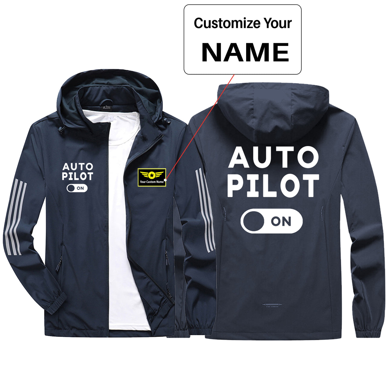 Auto Pilot ON Sport & Running Jackets