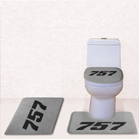 Thumbnail for 757 Flat Text Designed Toilet Seat Cover Three-piece Set