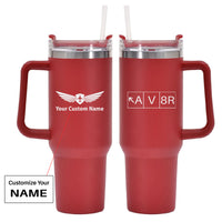 Thumbnail for AV8R Designed 40oz Stainless Steel Car Mug With Holder