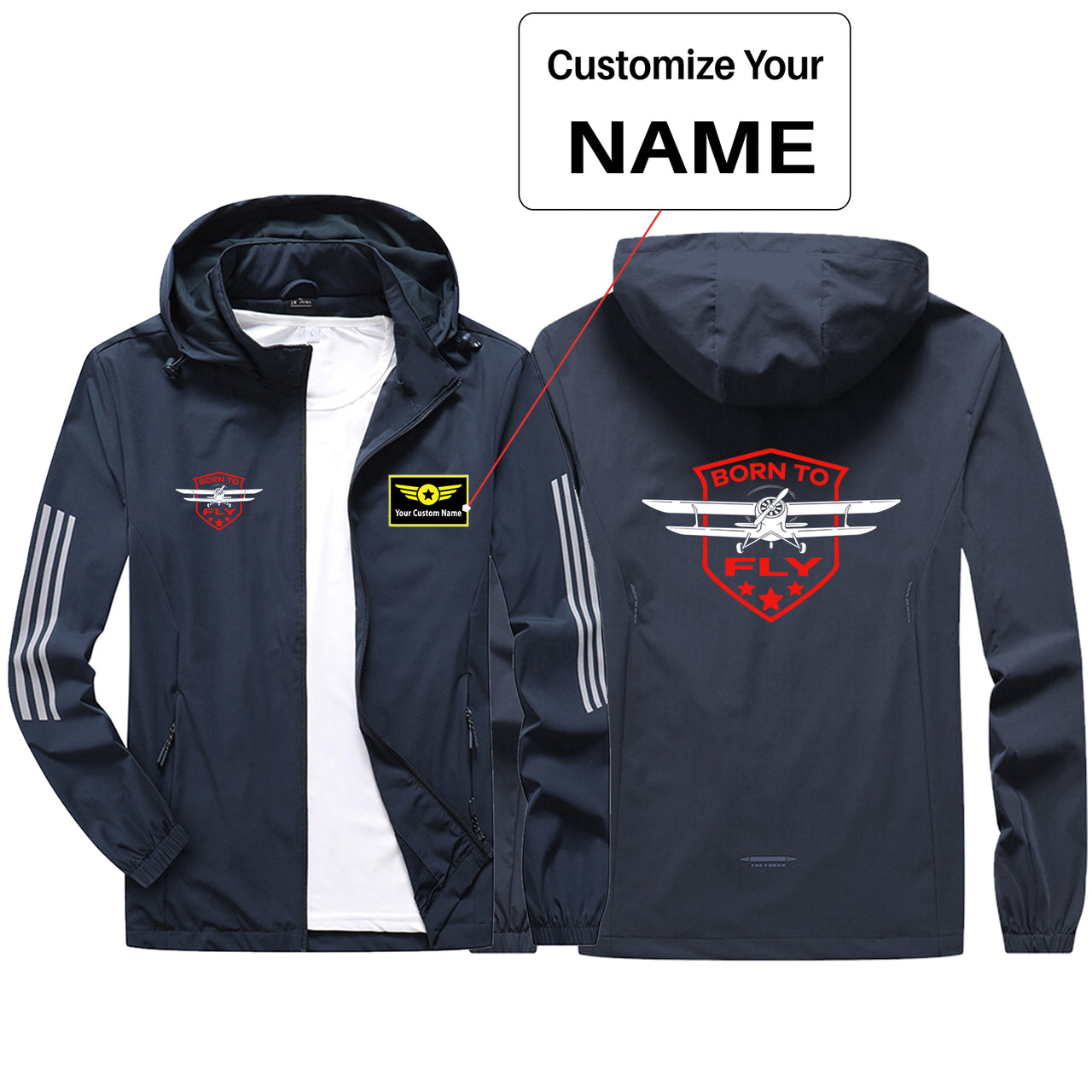 Born To Fly Designed Sport & Running Jackets