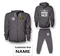 Thumbnail for Piper PA28 & Plane Designed Zipped Hoodies & Sweatpants Set