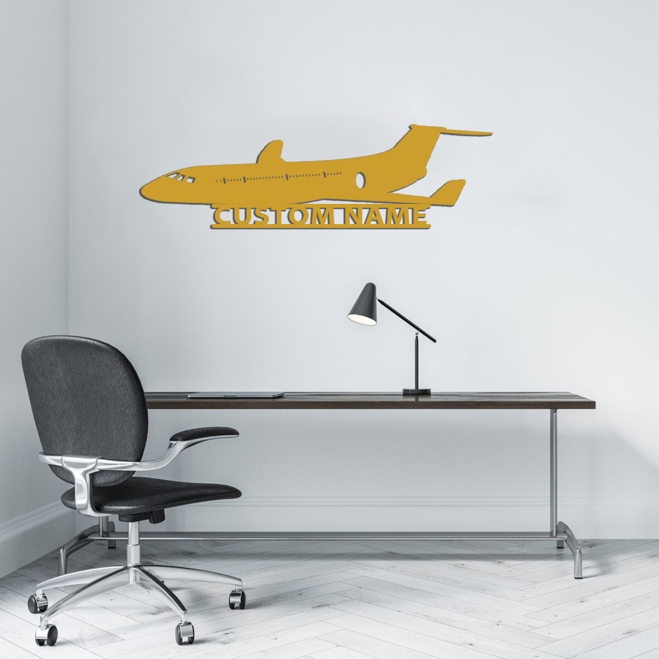 Climbing Business Jet (FL-67) Designed Wall Metal Signs