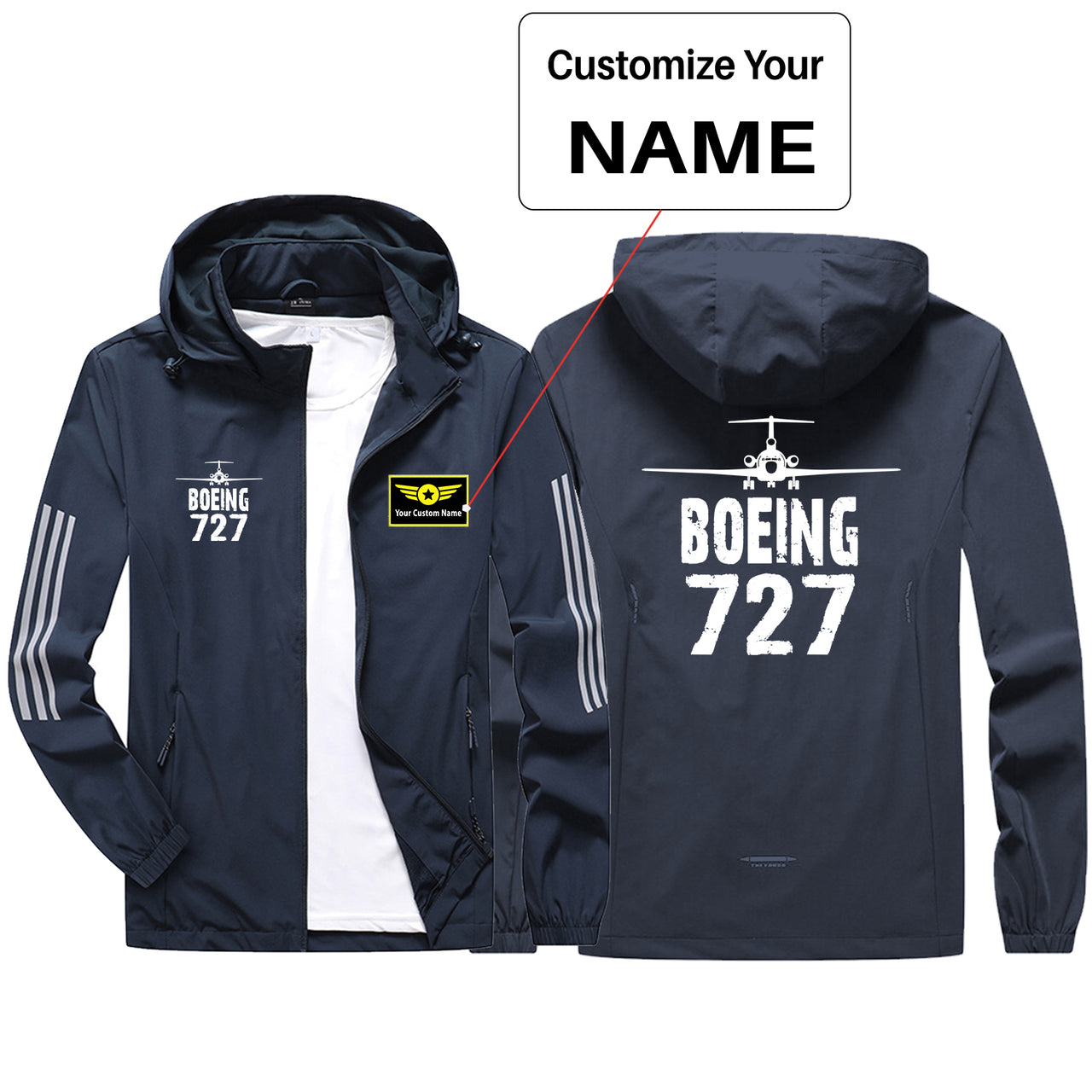 Boeing 727 & Plane Sport & Running Jackets