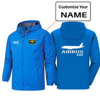 Thumbnail for Airbus A320 Printed Designed Rain Jackets & Windbreakers