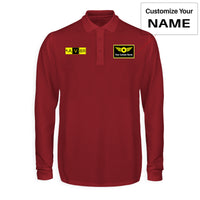 Thumbnail for AV8R Designed Long Sleeve Polo T-Shirts
