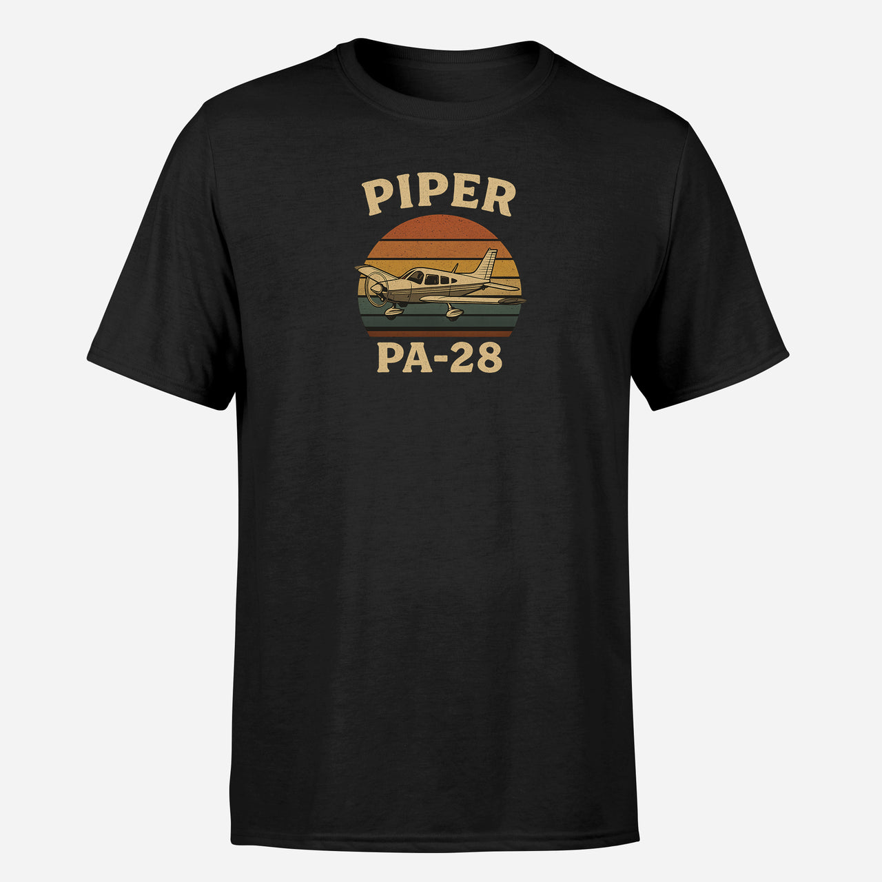 Retro Piper PA-28 Design Super Quality T-Shirts