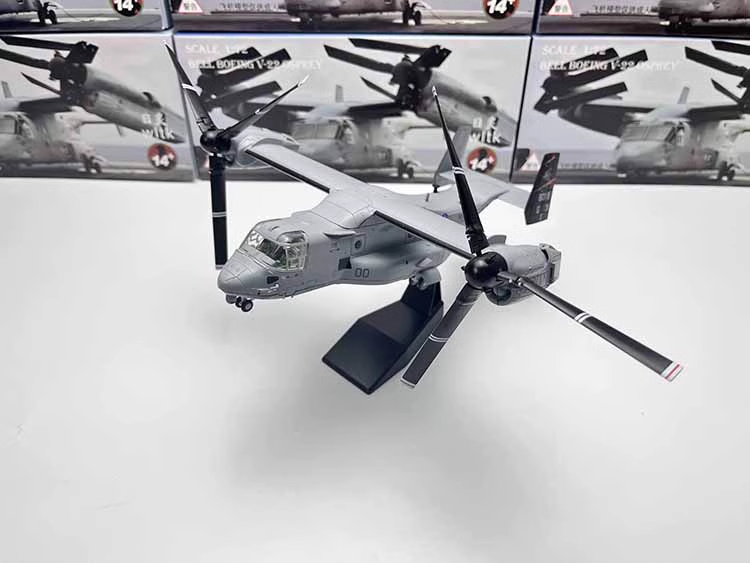 1/72 Bell Boeing V-22 Osprey Tiltrotor Military Transport Aircraft Airplane Model