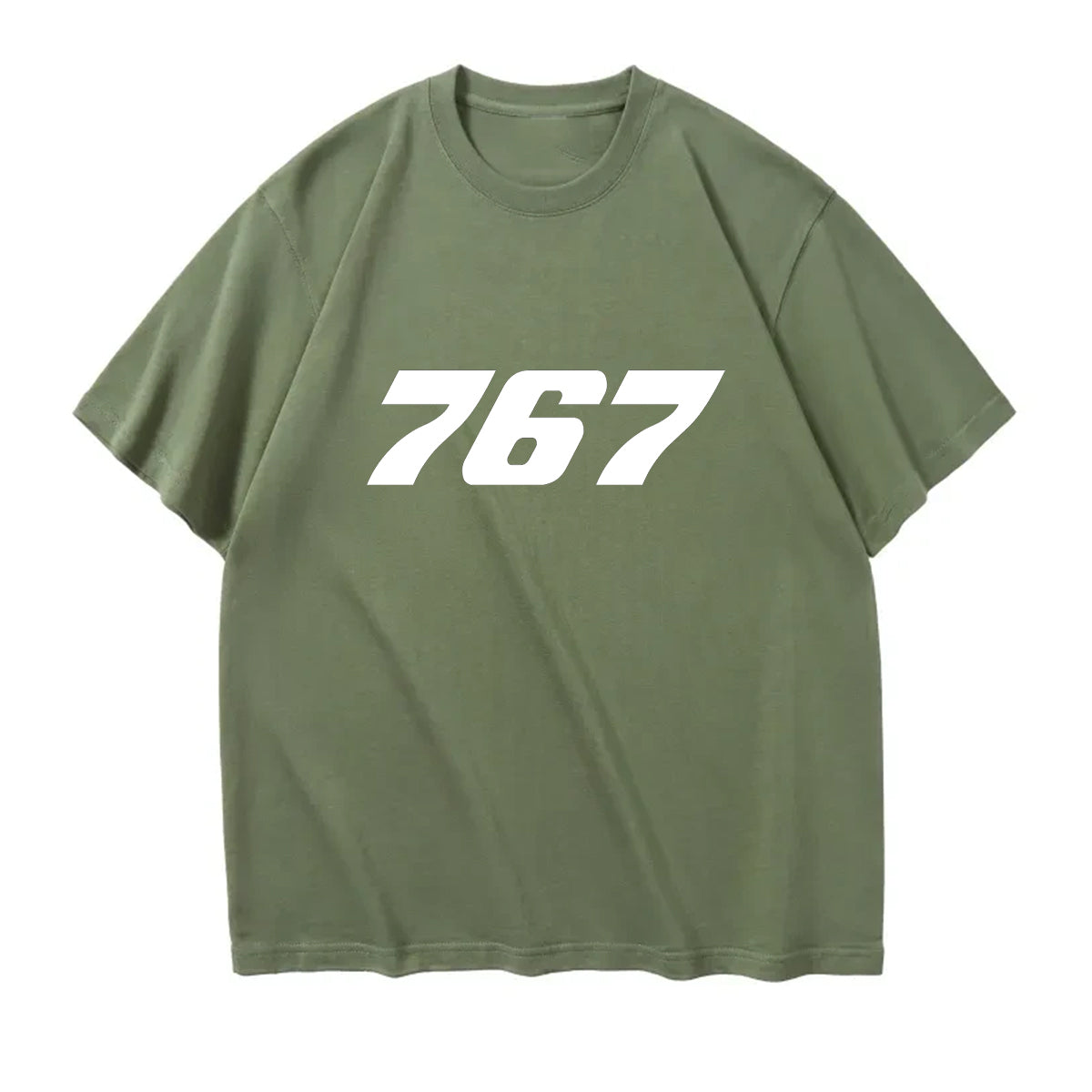 767 Flat Text Designed Relax Fit T-Shirts