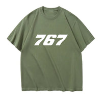 Thumbnail for 767 Flat Text Designed Relax Fit T-Shirts