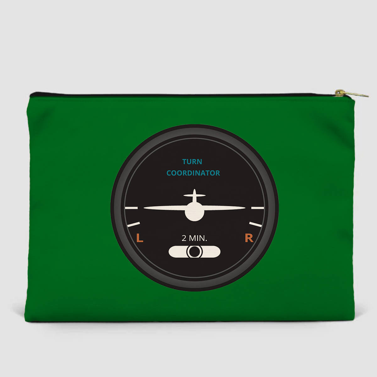 Airplane Instruments (Turn Coordinator 2) Designed Zipper Pouch