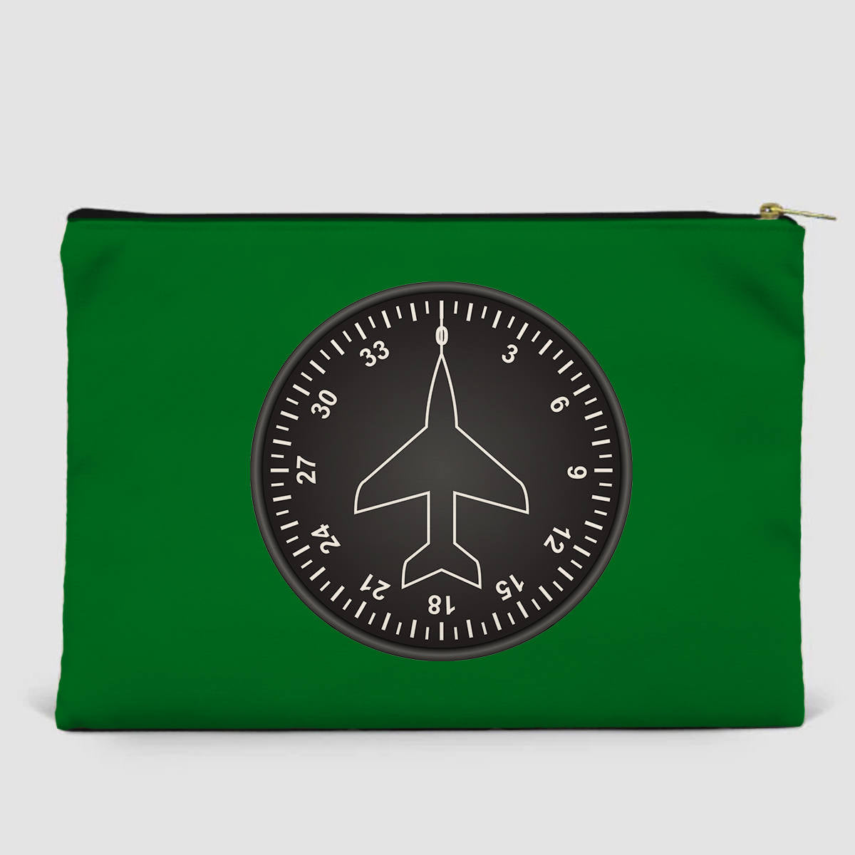 Airplane Instruments (Heading 2) Designed Zipper Pouch