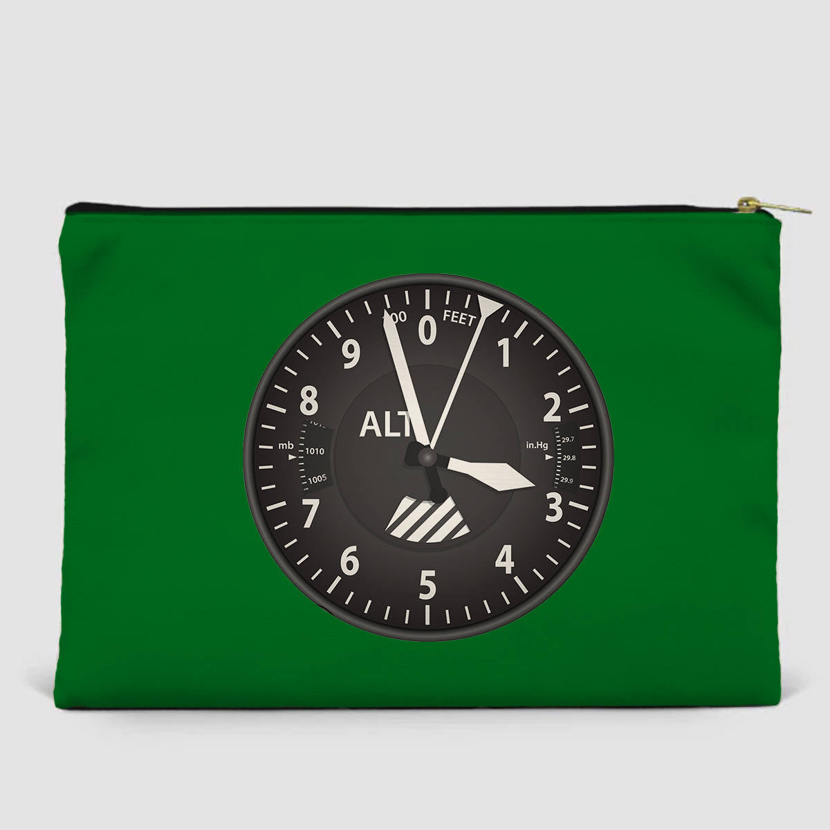 Airplane Instruments (Altitude) Designed Zipper Pouch