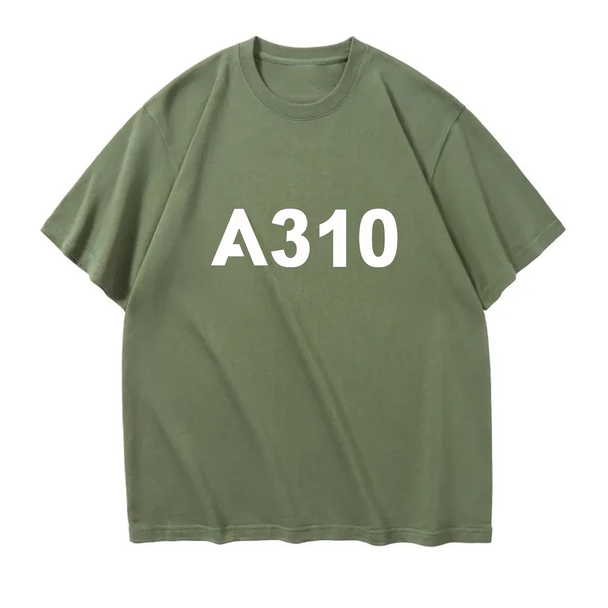 A310 Flat Text Designed Relax Fit T-Shirts