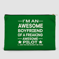 Thumbnail for I am an Awesome Boyfriend Designed Zipper Pouch