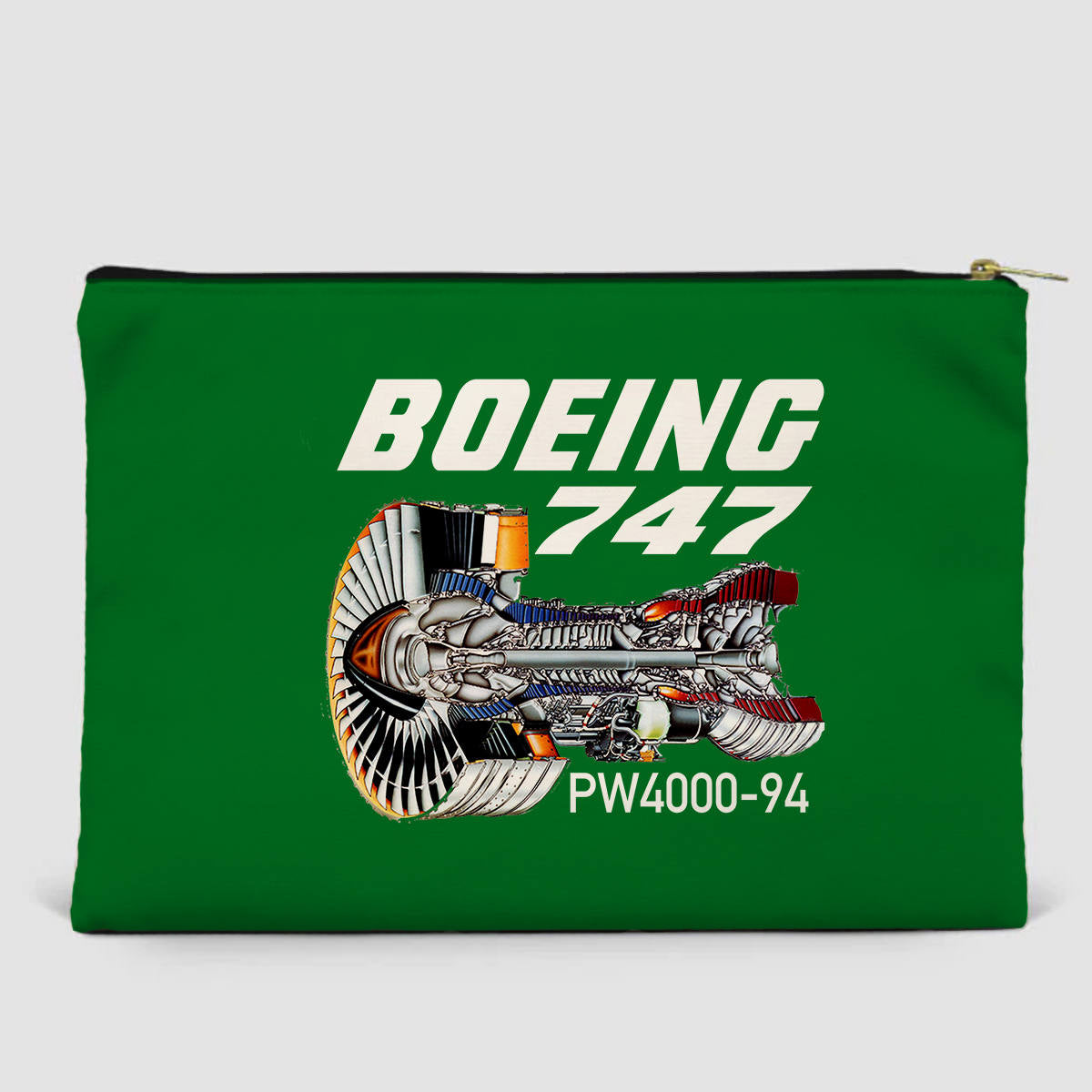 Boeing 747 & PW4000-94 Engine Designed Zipper Pouch