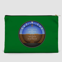 Thumbnail for Airplane Instruments (Gyro Horizon 2) Designed Zipper Pouch