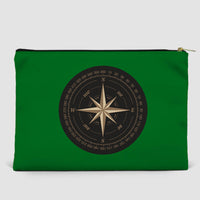 Thumbnail for Black Vintage Style Compass Designed Zipper Pouch