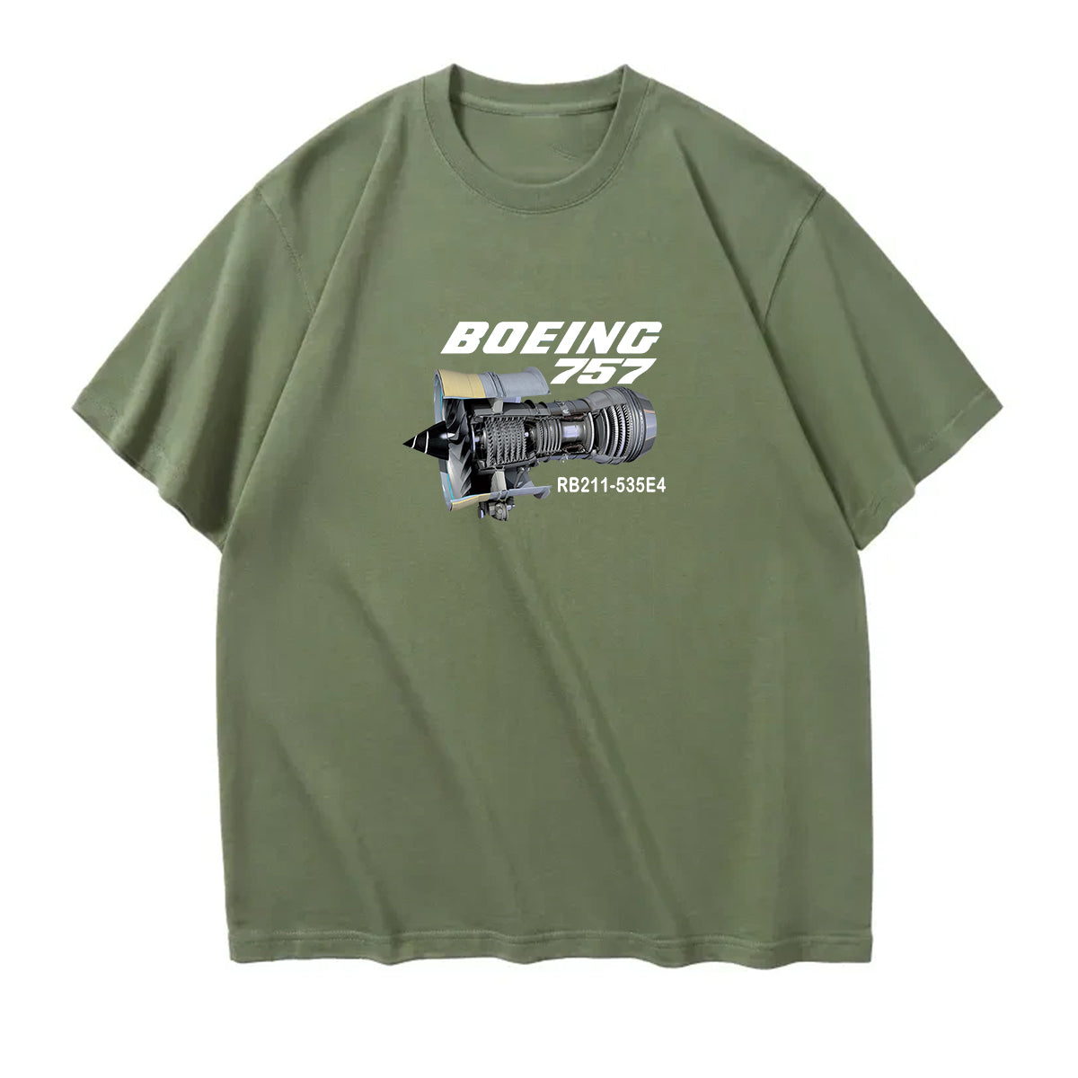 Boeing 757 & Rolls Royce Engine (RB211) Designed Relax Fit T-Shirts