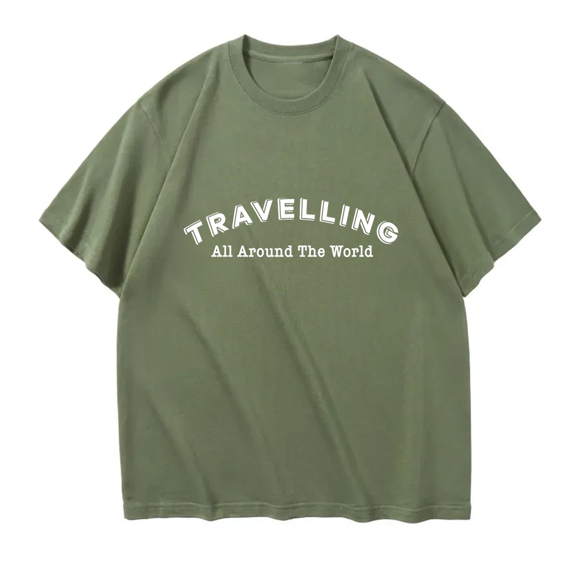Travelling All Around The World Designed Relax Fit T-Shirts