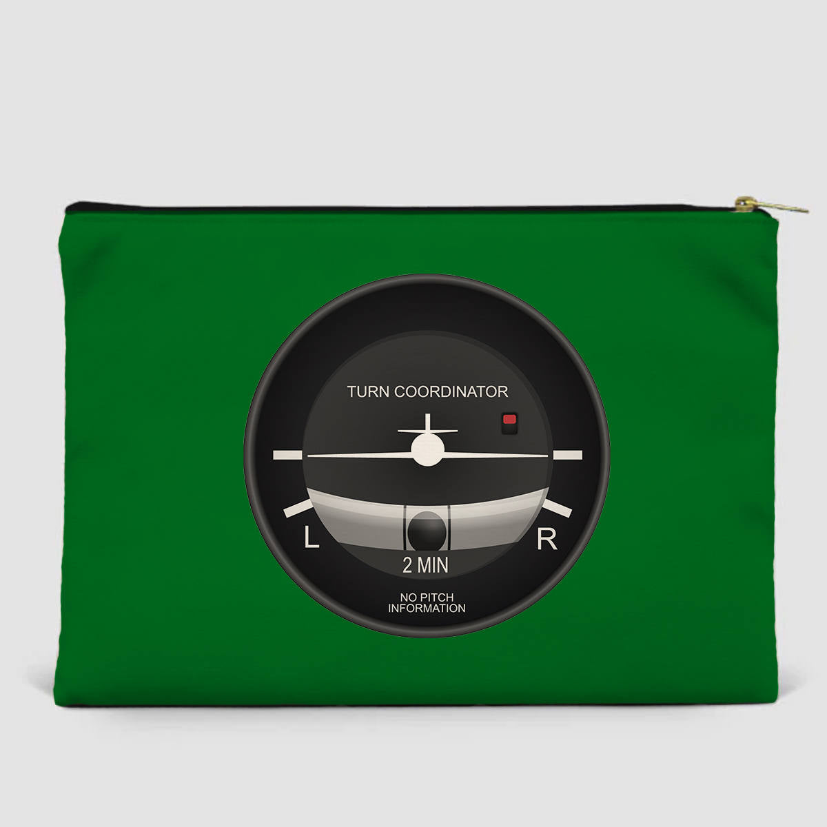 Airplane Instruments (Turn Coordinator) Designed Zipper Pouch