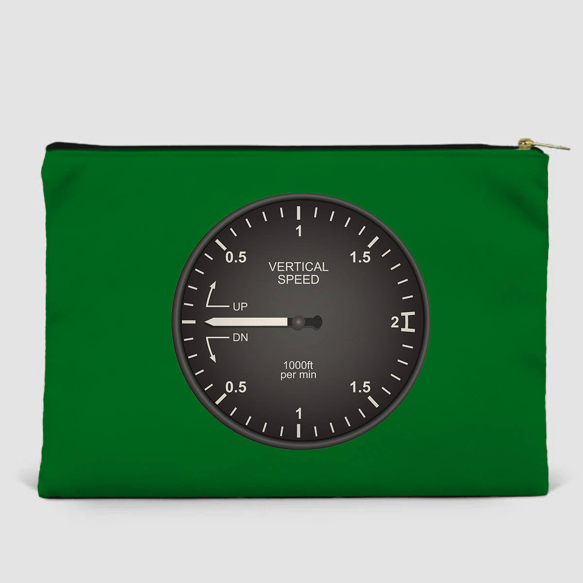 Airplane Instruments (Vertical Speed 2) Designed Zipper Pouch