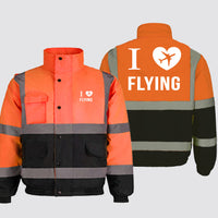 Thumbnail for I Love Flying Designed Reflective Winter Jackets
