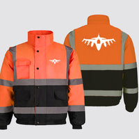 Thumbnail for Fighter Jet 16 Silhouette Designed Reflective Winter Jackets