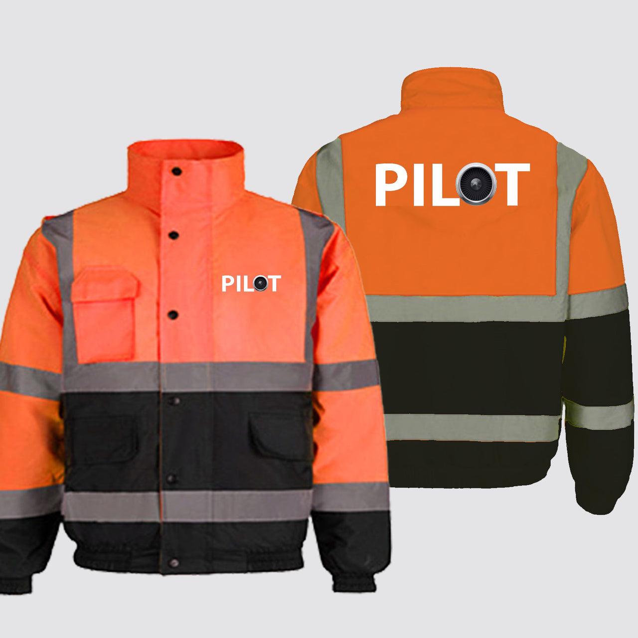 Pilot & Jet Engine Designed Reflective Winter Jackets