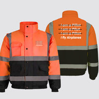 Thumbnail for I Fly Airplanes Designed Reflective Winter Jackets