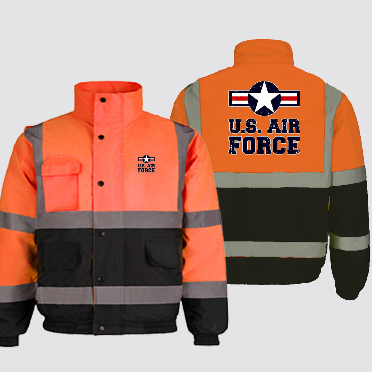 US Air Force Designed Reflective Winter Jackets
