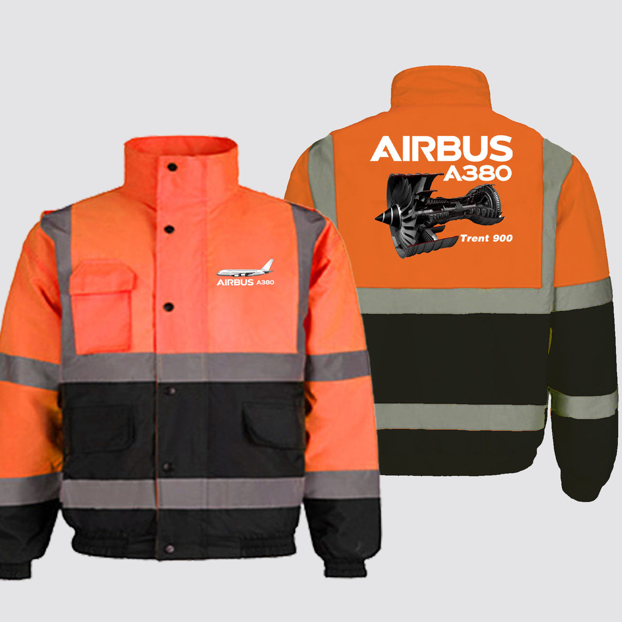 Airbus A380 & Trent 900 Engine Designed Reflective Winter Jackets