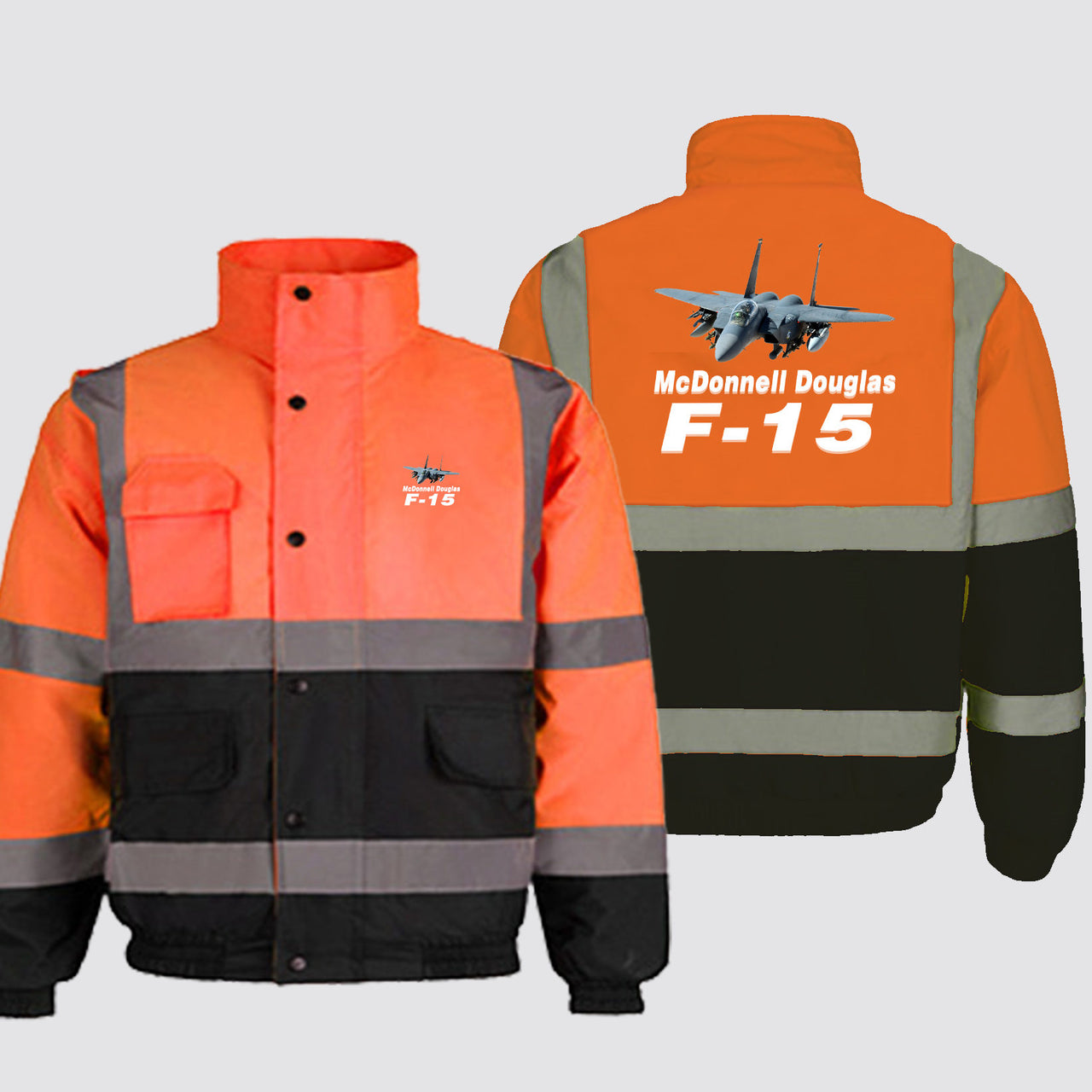 The McDonnell Douglas F15 Designed Reflective Winter Jackets