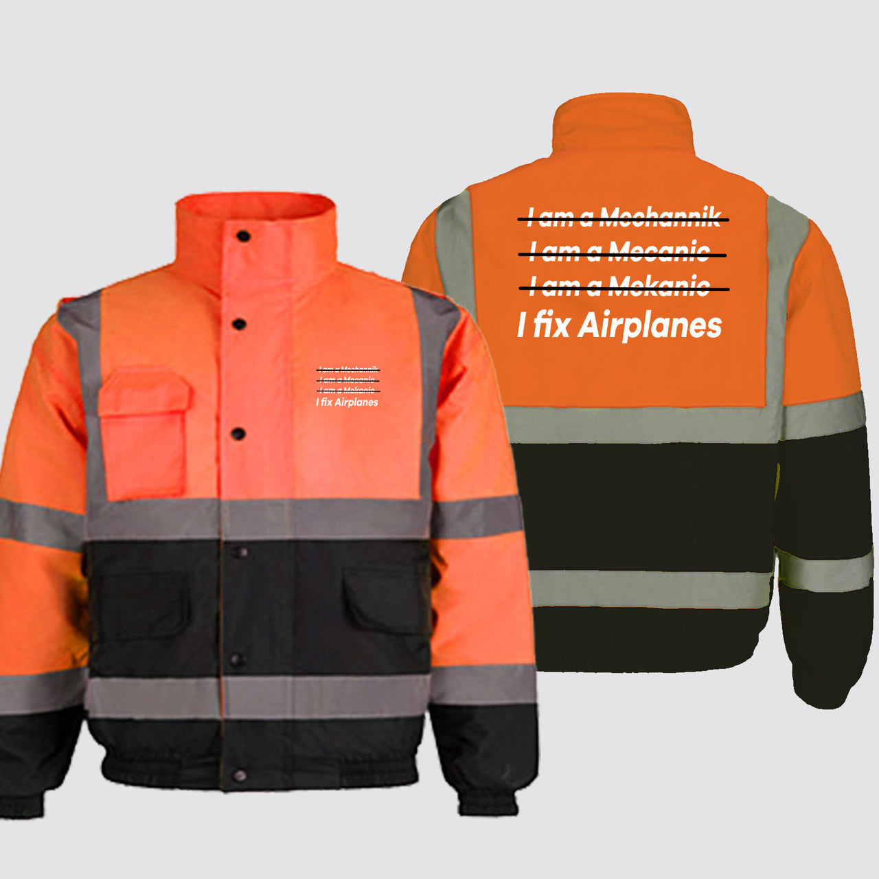 I Fix Airplanes Designed Reflective Winter Jackets
